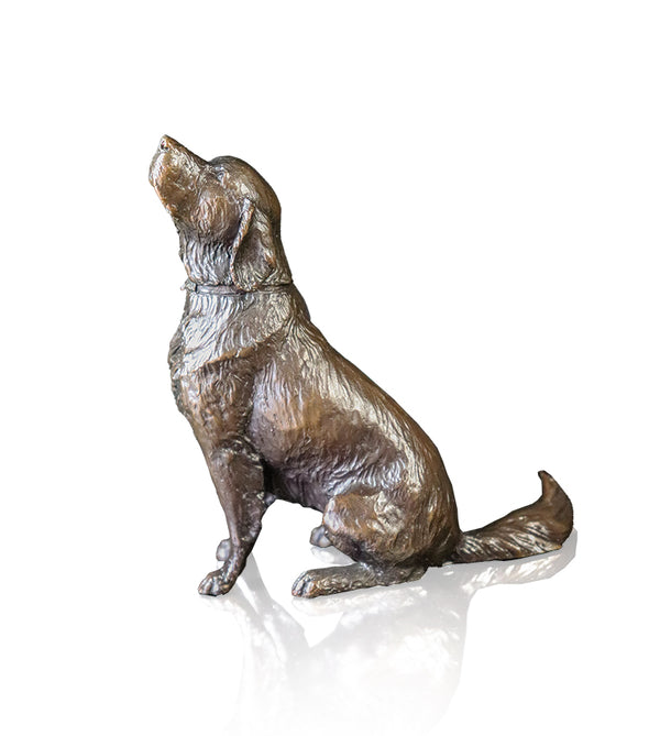 Richard Cooper Solid Bronze Dog Sculpture