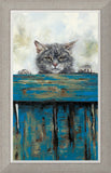 Anthony Dobson limited edition art Neighbourhood watch cat framed