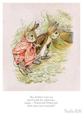 Mrs Rabbit's Voice Was Heard by illustrator Beatrix Potter
