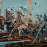 abstract horse painting