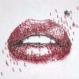 Craig Alan red lips limited edition canvas art print