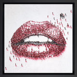 Craig Alan red lips signed limited edition canvas art print