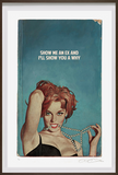 Connor Brothers Satirical art print 'show me an ex' framed
