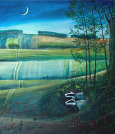 Carolyn Pavey limited edition art print badgers