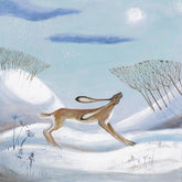 Carolyn Pavey Snow is in the air mounted