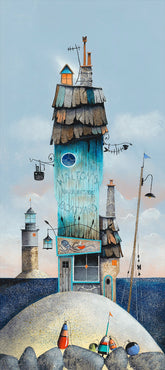 Gary Walton Harbourside boat yard limited edition art print