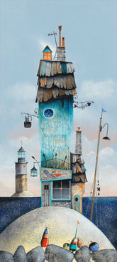 Gary Walton Harbourside boat yard limited edition art print