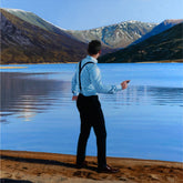 Iain Faulkner Throwing stones Loch Callater