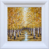 Inam Echoes of Gold Framed