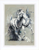Josie Appleby Momentum framed horse artwork