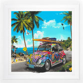 Mr.Brainwash_Beach_Bug_Framed