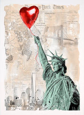 Mr Brainwash Heart & Soul Statue of Liberty