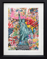 Mr Brainwash Liberty 22 Framed