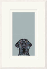 Nicky Litchfield Treat time black labrador framed
