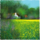 Paul Evans Hidden Cottage mounted landscape artwork