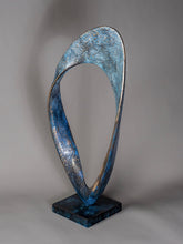 Adam paddon resized blue bronze scupture Leap I
