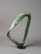Adam Paddon bronze green sculpture Poke I