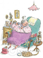 Sir Quentin Blake G is for Grandma art print