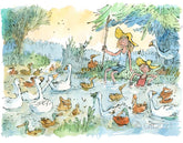 quentin blake goose girl and her brother art print