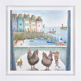 Rebecca Lardner Pecking Order Framed