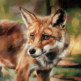 Debbie Boon The strategist fox canvas board