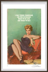 The Connor Brothers I Only Drink Champagne Framed