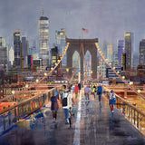 Light Show, Brooklyn Bridge Original Artwork