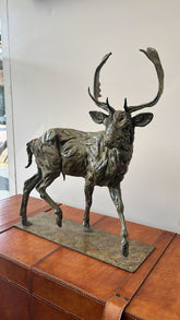 Deer bronze scultpture