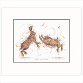 Aaminah Snowdon limited edition boxing hares art print