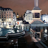Night Time Reflections, Trafalgar Square - Original