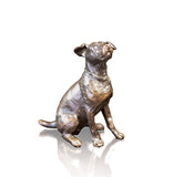 Richard Cooper solid bronze jack russell sitting 