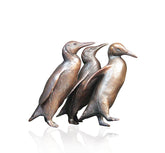 Richard Cooper 927 Penguin group solid bronze sculpture