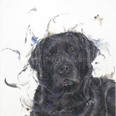 Aaminah Snowdon Black Lab art print
