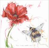 Aaminah Snowdon Your Hive needs you mounted art print