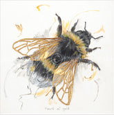 Aaminah Snowdon Heart of Gold bee art print