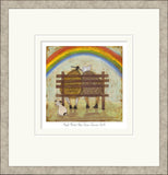 Sam Toft And Then the sun came out rainbow framed