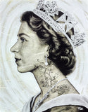 Queen Elizabeth II - Floral II Original Painting