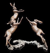 Richard Cooper solid bronze sculpture Moon Dance 1125