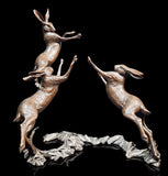 Richard Cooper solid bronze sculpture Moon Dance 1125