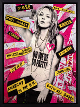 Mr Sly Kate Moss Catwalk Queen framed