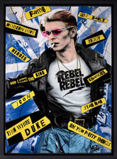 Mr Sly David Bowie Rebel Rebel framed