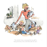 Quentin Blake Roald Dahl Miss Honey Matilda Collector's edition art print