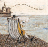Sam Toft On the breeze art print beach deckchair