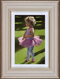 Sherree Valentine Daines Pretty in pink ballerina framed artwork