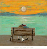 Sam Toft Watching the tide roll away mounted