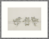 Bev Davies Three's A Crowd framed limited edition