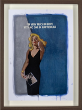 Connor Brothers framed Blue satirical artwork limited edition hand coloured art