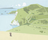 Sasha Harding What a View, Lulworth Ranges mounted