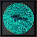 Nick O'Neill seascape contemporary artwork 'Into the Deep' framed