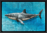 Nick Oneill shark limited edition artwork mixed media hand finished